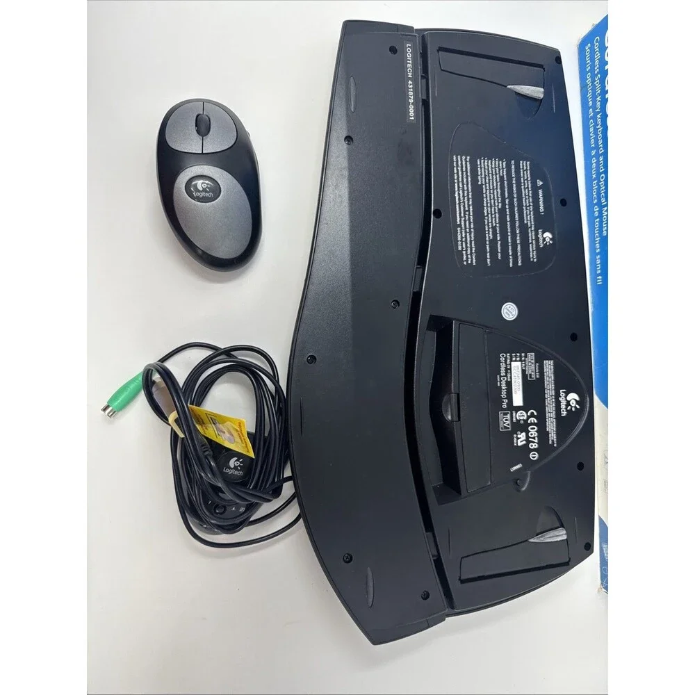 Logitech Cordless Comfort Duo Split Key Keyboard And Mouse